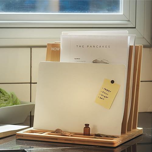 Miniatura 5 de Hoffengwell Organizador de archivos de madera para sistema de escritorio solución perfecta para la organización de la oficina en casa, clasificador