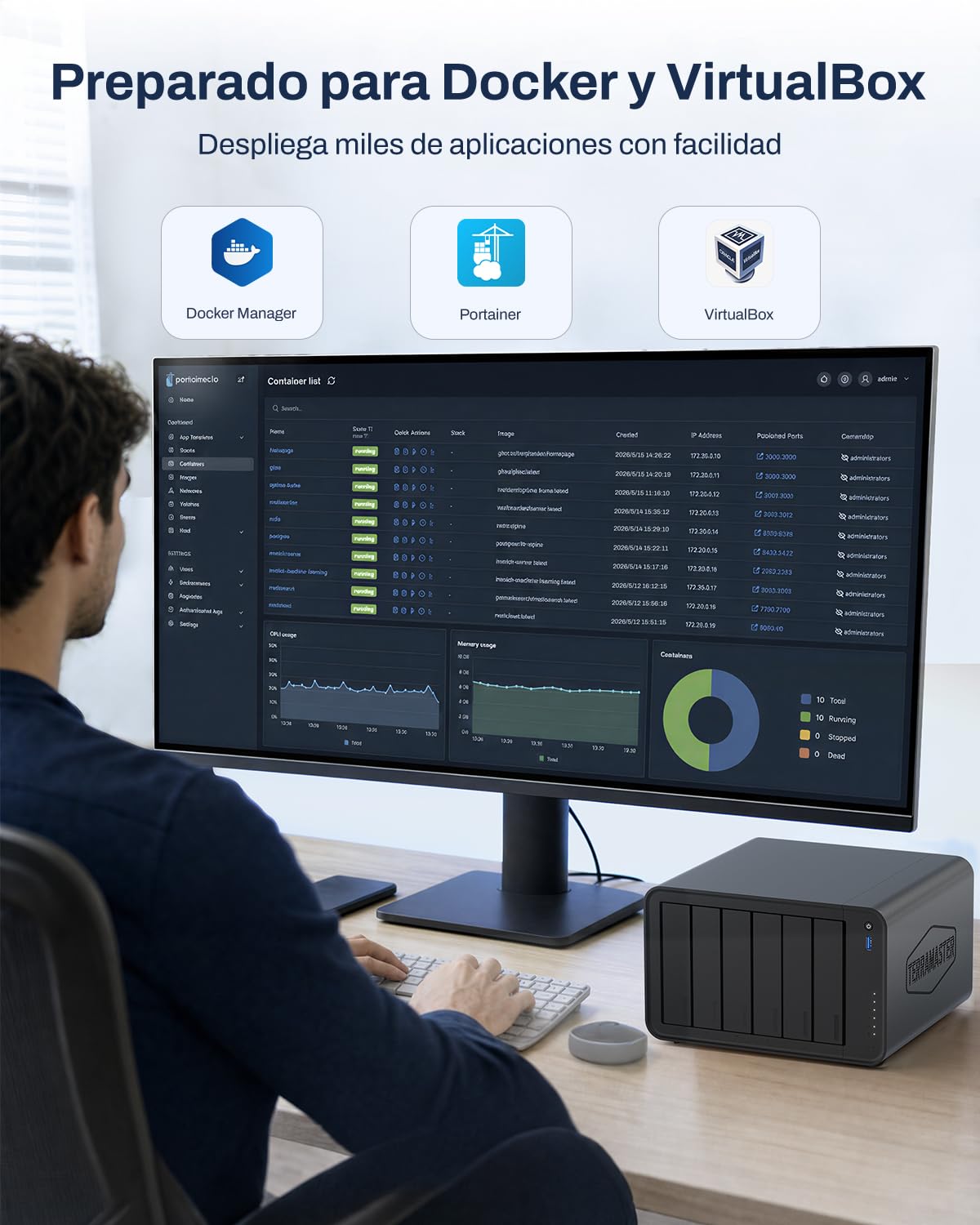 TERRAMASTER F6-425 Pro Almacenamiento NAS: Intel Core i3-1315U, 8GB DDR5, Dual 10GbE LAN, 2 USB 4.0, Tos 7 con IA nativa y Soporte OpenClaw, para Creadores y Empresas(Sin Discos) | Core i3-1315U (6 núcleos), 8 GB DDR5, TOS 7 con OpenClaw, 2 x 5 GbE LAN, 3
