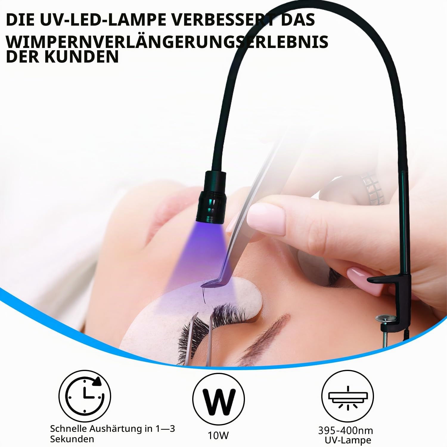 Wimpern Lampe 10W Wimpernlampe UV-Licht für Lichthärtenden Wimpernlicht