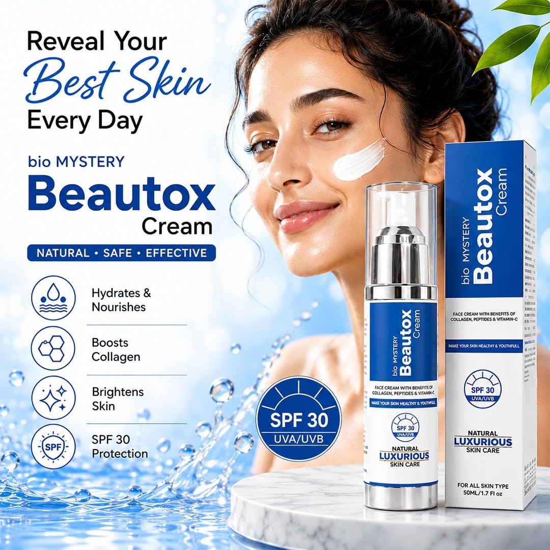 Amazon.com: Bio Mystery Beautox Face Cream SPF-30 (50ml/1.7 Oz