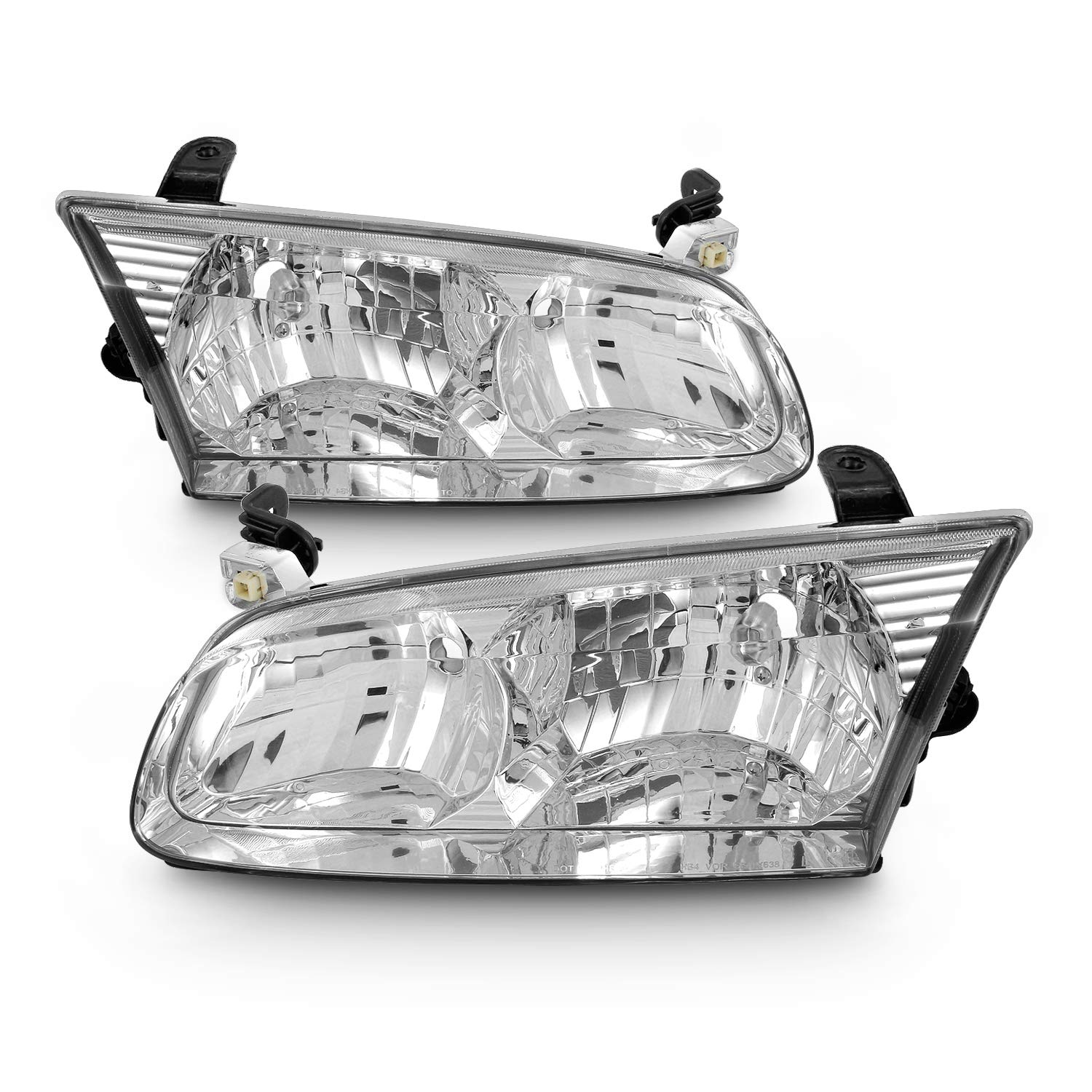 AKKON - For 2000 2001 Toyota Camry OE Style Inner Side Only Chrome Housing Headlights Lamp Replacement