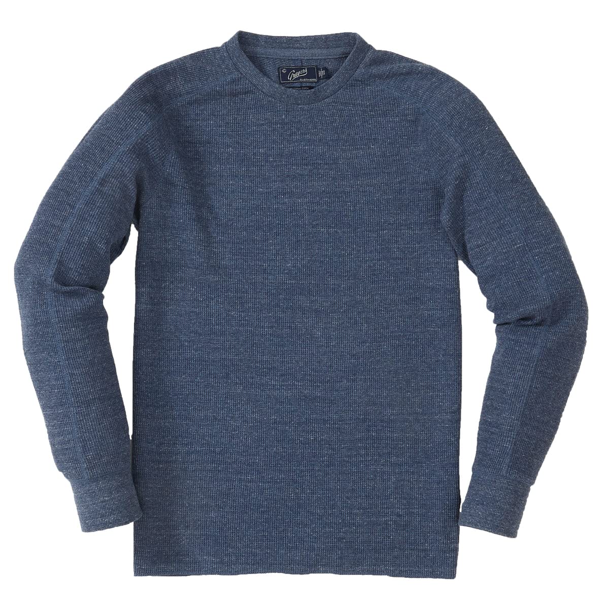 Grayers Mens Thermal Waffle Long Sleeve Crew Neck Shirt