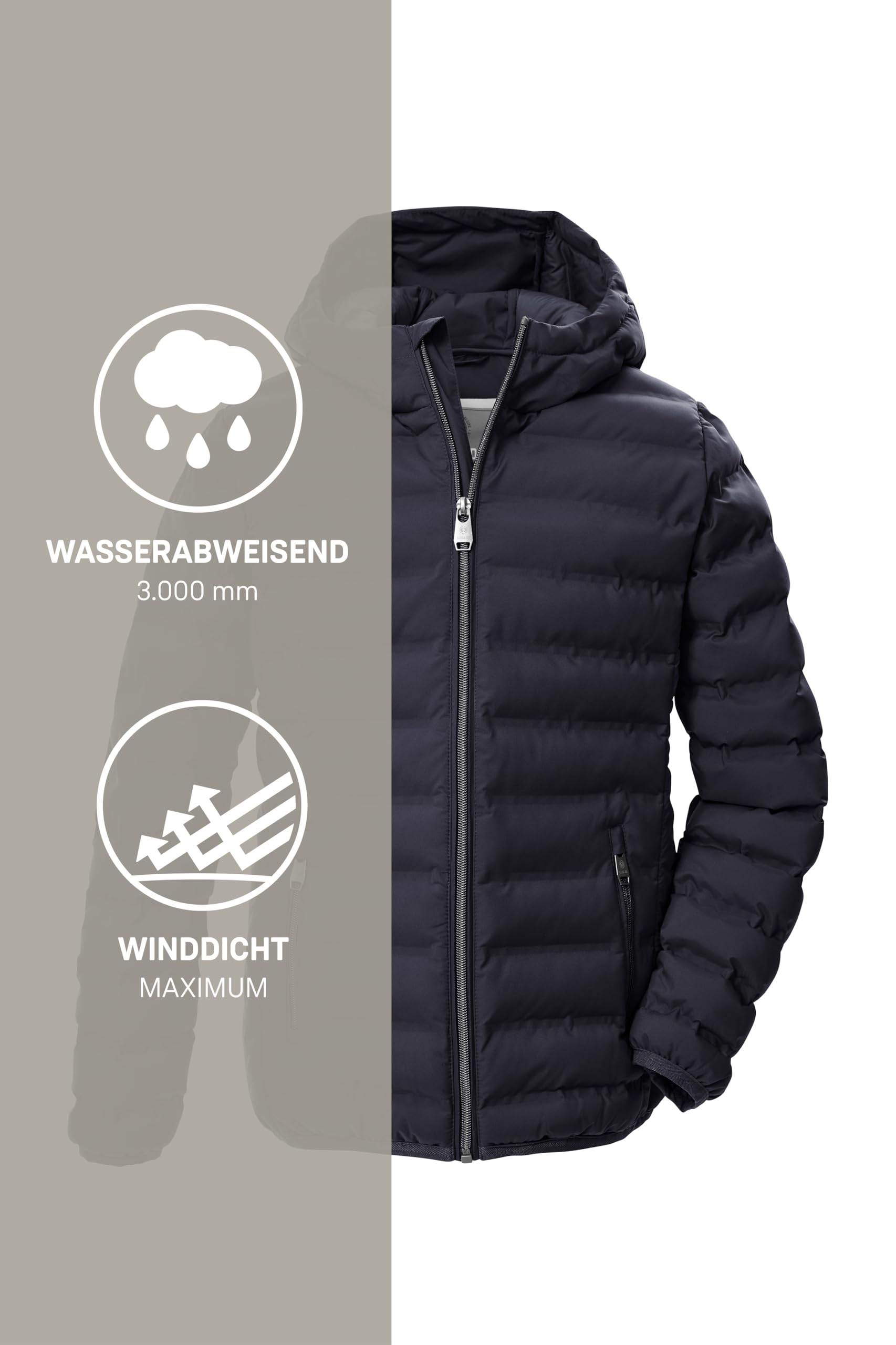 G.I.G.A. DX Mädchen Mädchen Steppjacke Oogw 2 Steppjacke/Übergangsjacke mit Kapuze