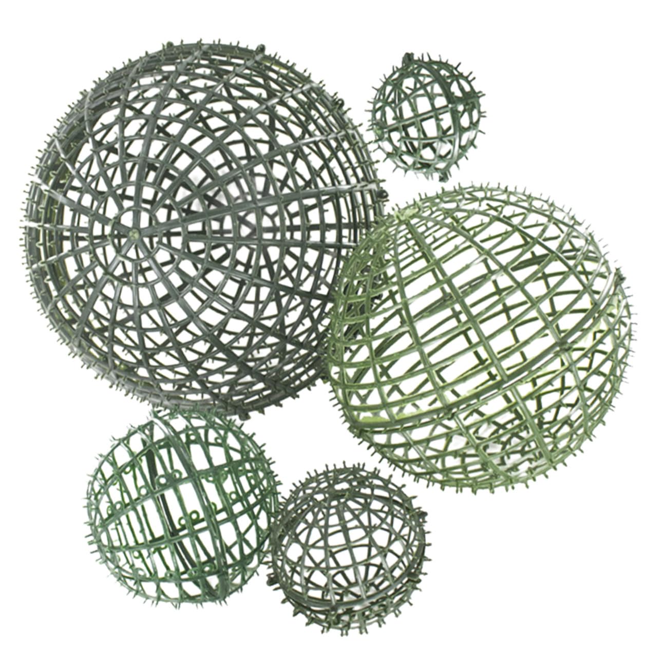 Estante para Bolas Topiarias Soporte de Plástico Verde para Jardín