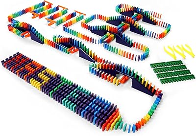 Bulk Dominoes Mini Domino Kit | Dominoes Set, STEM STEAM Small Toys, Family Games for Kids, Kids Toys and Games, Building, Toppling, Chain Reaction Sets (Master)