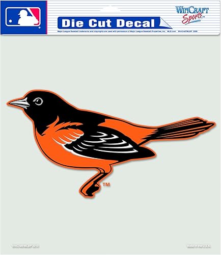MLB Baltimore Orioles 20,3 x 20,3 cm Diecut Autocollant colo