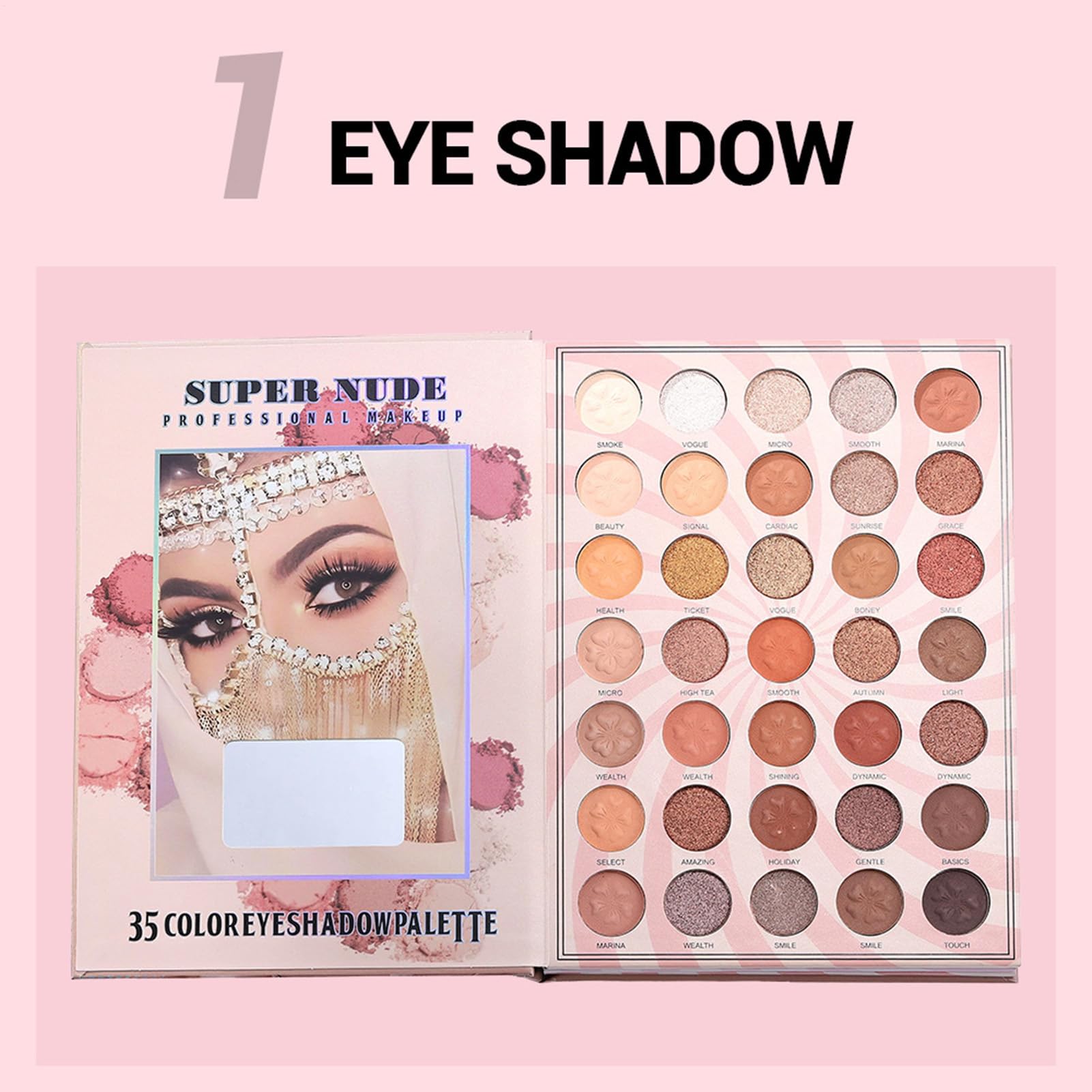 Paleta De Sombras De Ojos Maquillaje 105 Colores Mate Brillante con Efecto