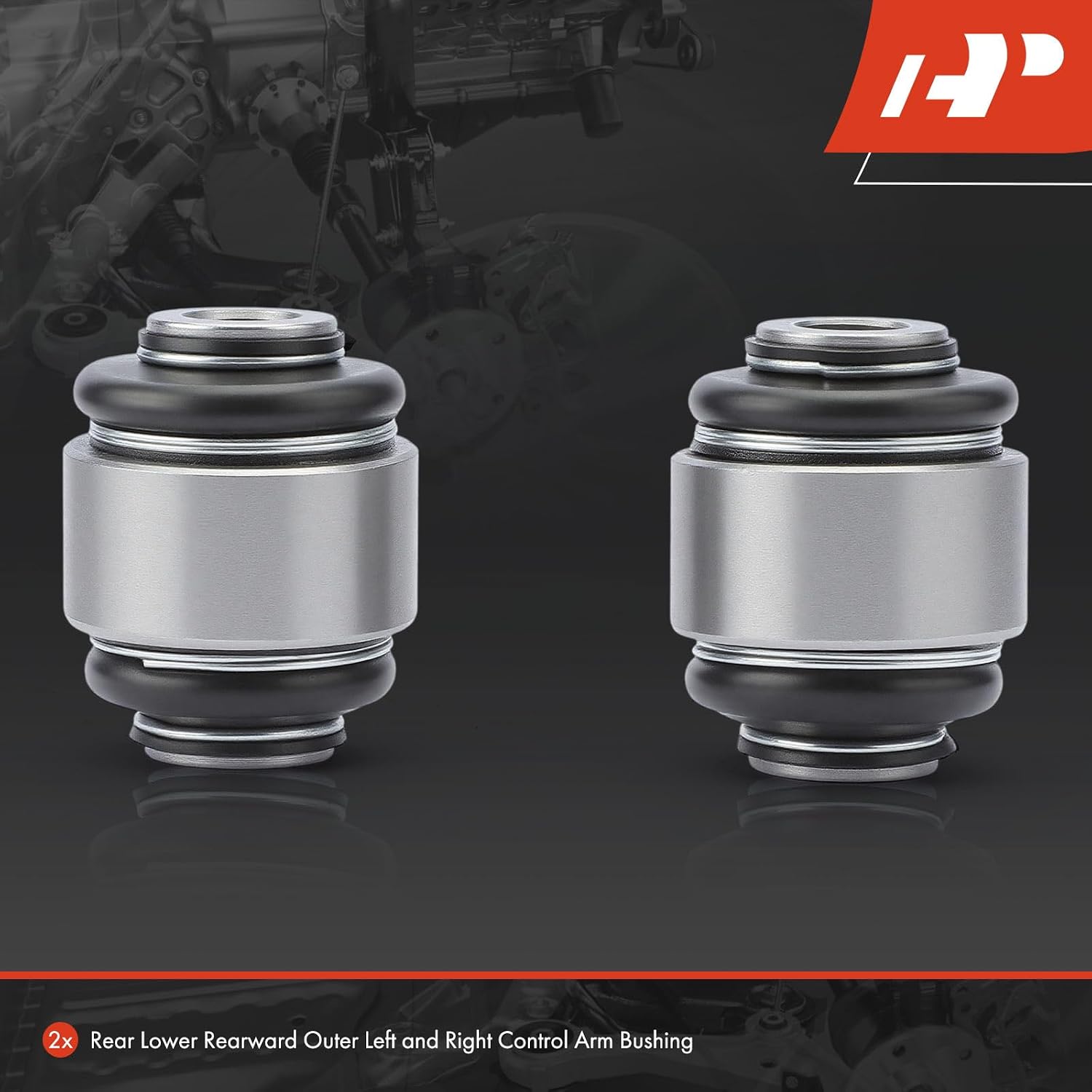 A-Premium 2-Pack Rear Rearward Lower Outer Control Arm Bushing Kits, Compatible with Subaru Outback 2012-2023, Forester 2009, Impreza, Crosstrek, Legacy, XV Crosstrek, Ascent, BRZ, Tribeca, B9 Tribeca