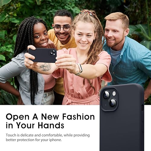 Miniatura 7 de Flyzoo Liquid Silicone Case for iPhone 14 (6.1''), Scratch-Resistant, Anti-Fingerprint, Shockproof Protective Slim Fit Phone Case, 4-Layer Cover