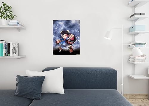 Miniatura 4 de Street Fighter Chun Li Art CAPCOM Video Game Merchandise Gamer Classic Fighting Cool Wall Decor Póster de 16 x 24 pulgadas