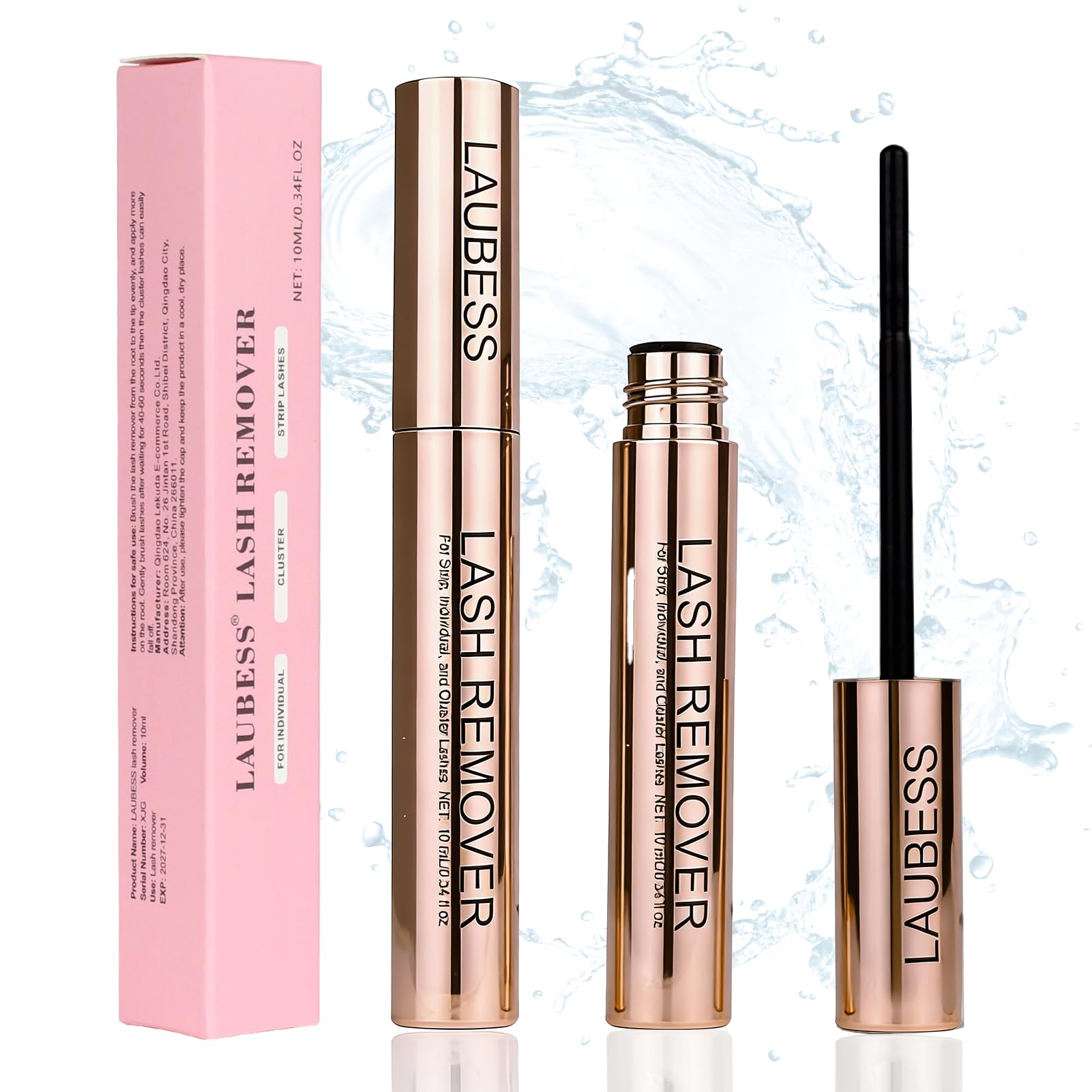 Lash Remover for Eyelash Clusters 10 ML Bond and Seal Eyelash Glue Remover Lash Cluster Remover LAUBESS
