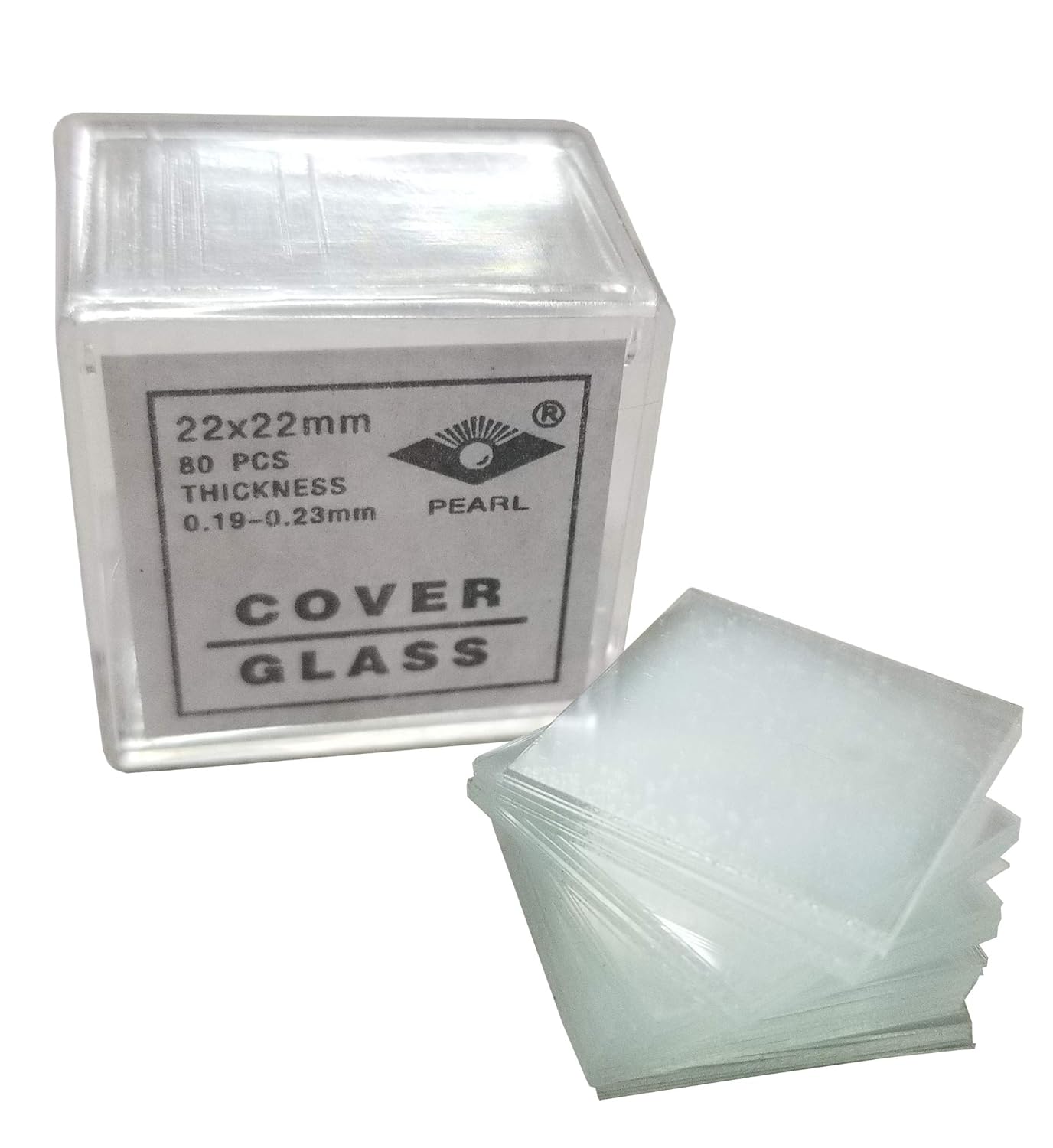 GSC International 41352610 Microscope Cover Slips, Size 2 Thickness, 22mm by 22mm, Pack of