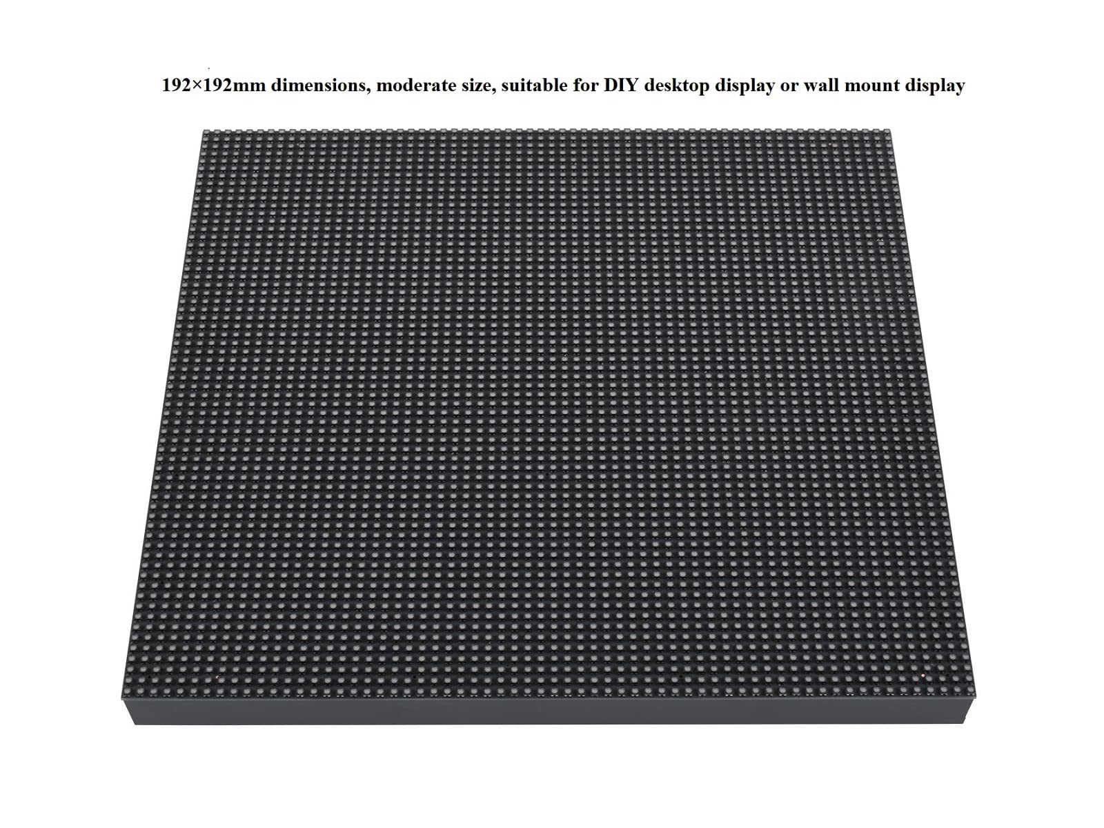 Waveshare RGB Full-Color LED Matrix Panel Display 64×64 Pixels 3mm Pitch LED Screen for Raspberry Pi, Arduino,4096 Individual RGB LEDs