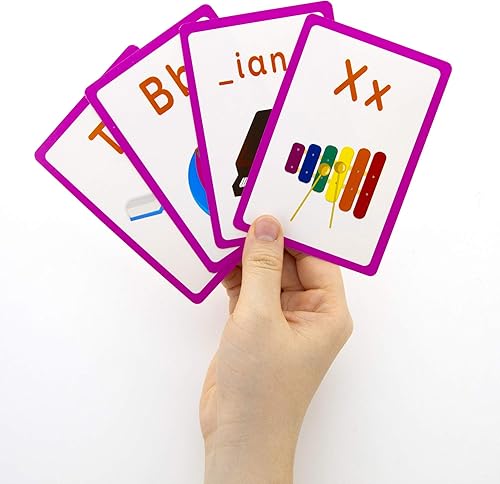 Miniatura 7 de BAZIC - Tarjetas flash del alfabeto, con imagen ABC, letras mayúsculas y minúsculas (36 por paquete), 24 paquetes