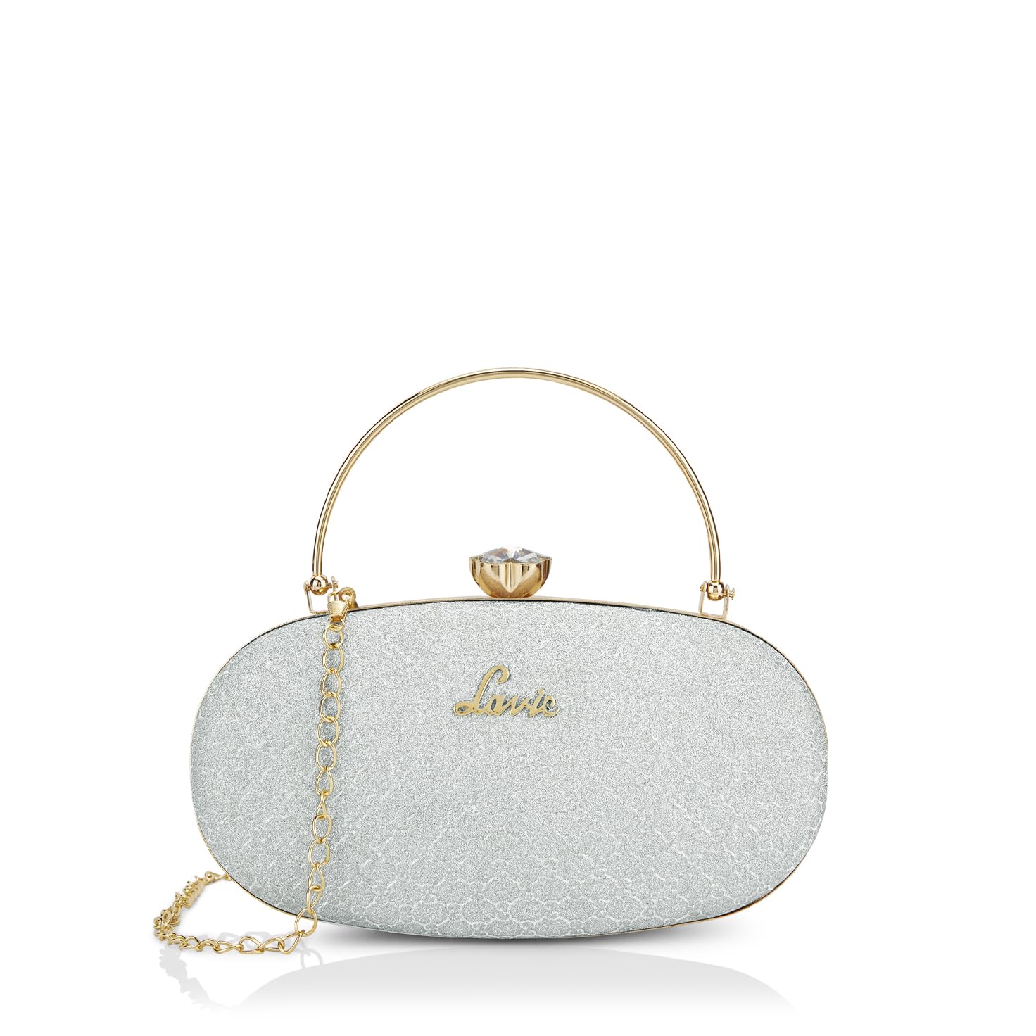 Women's Jazz Ovel Handle Framed Clutch | Ladies Purse Handbag | Gift for Women