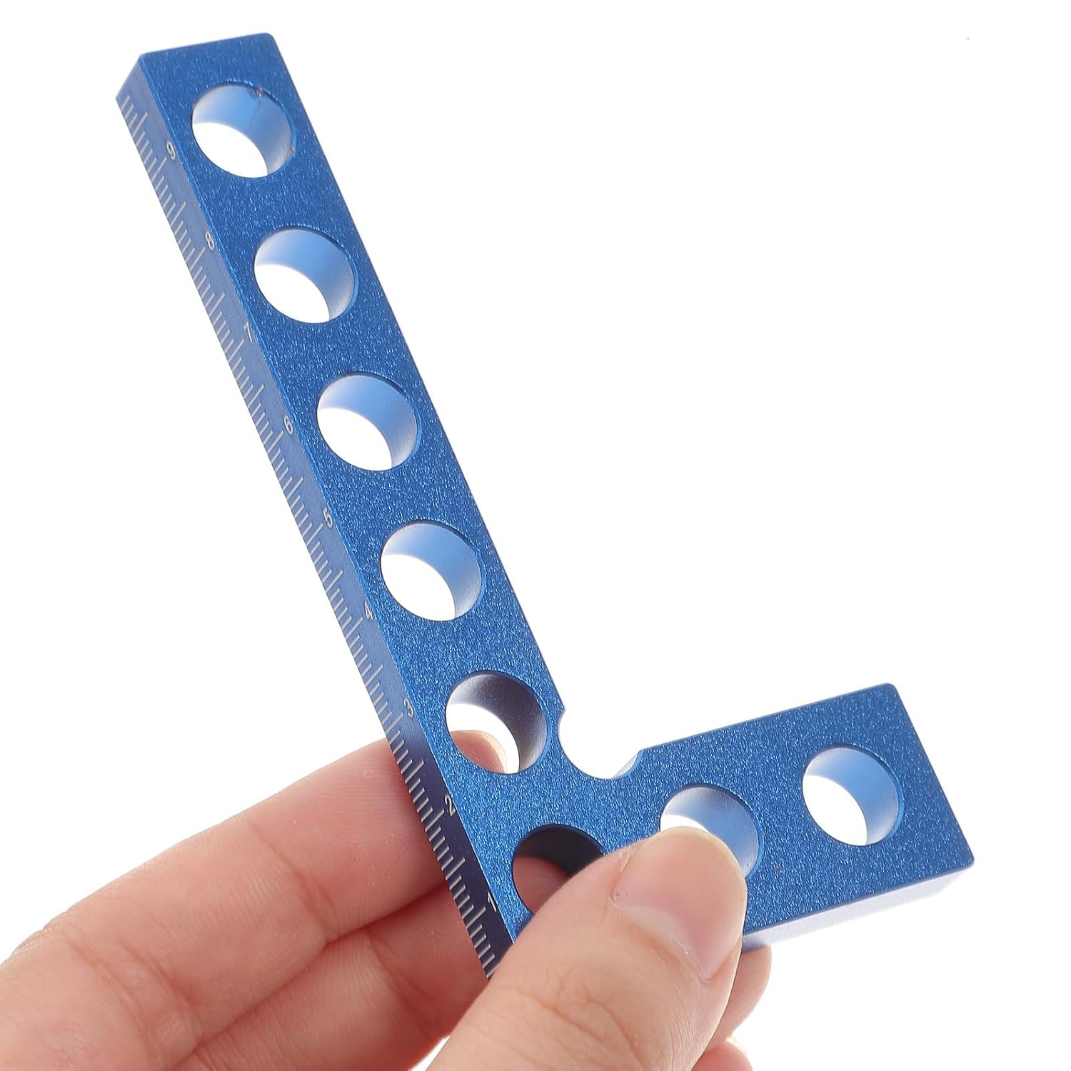 jojofuny Aluminum Alloy Carpenter Square 90-Degree Metal Ruler Woodworking Measuring Tool Metric Machinist Square for Precision Carpentry Marking and Layout