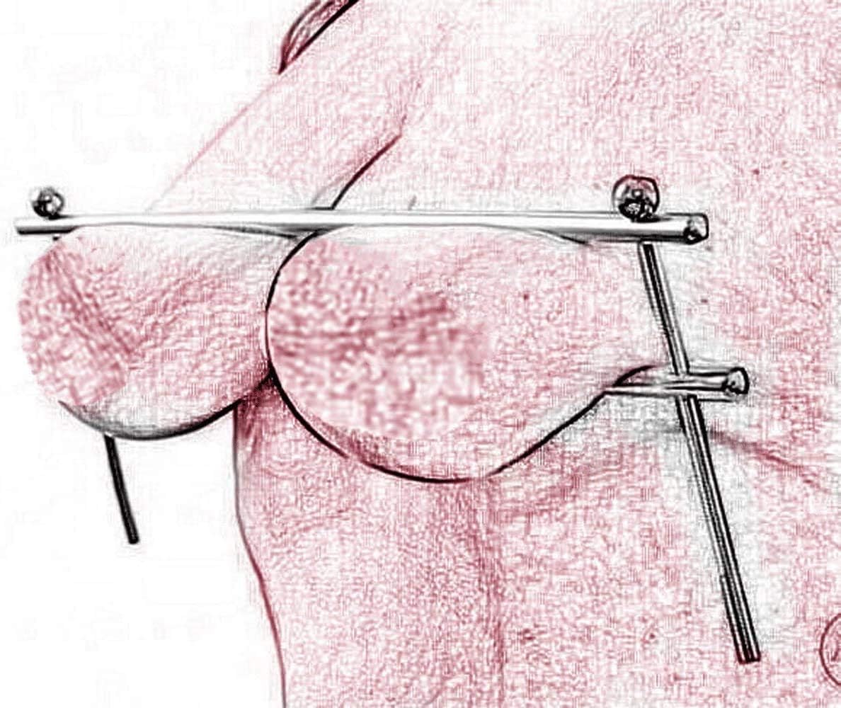 Barre d'écartement BDSM en acier inoxydable, contraintes de bondage du sein, pilier de poitrine réglable, torture du sein, pince de poitrine en métal, jouets sexuels, barre d'écartement for fem