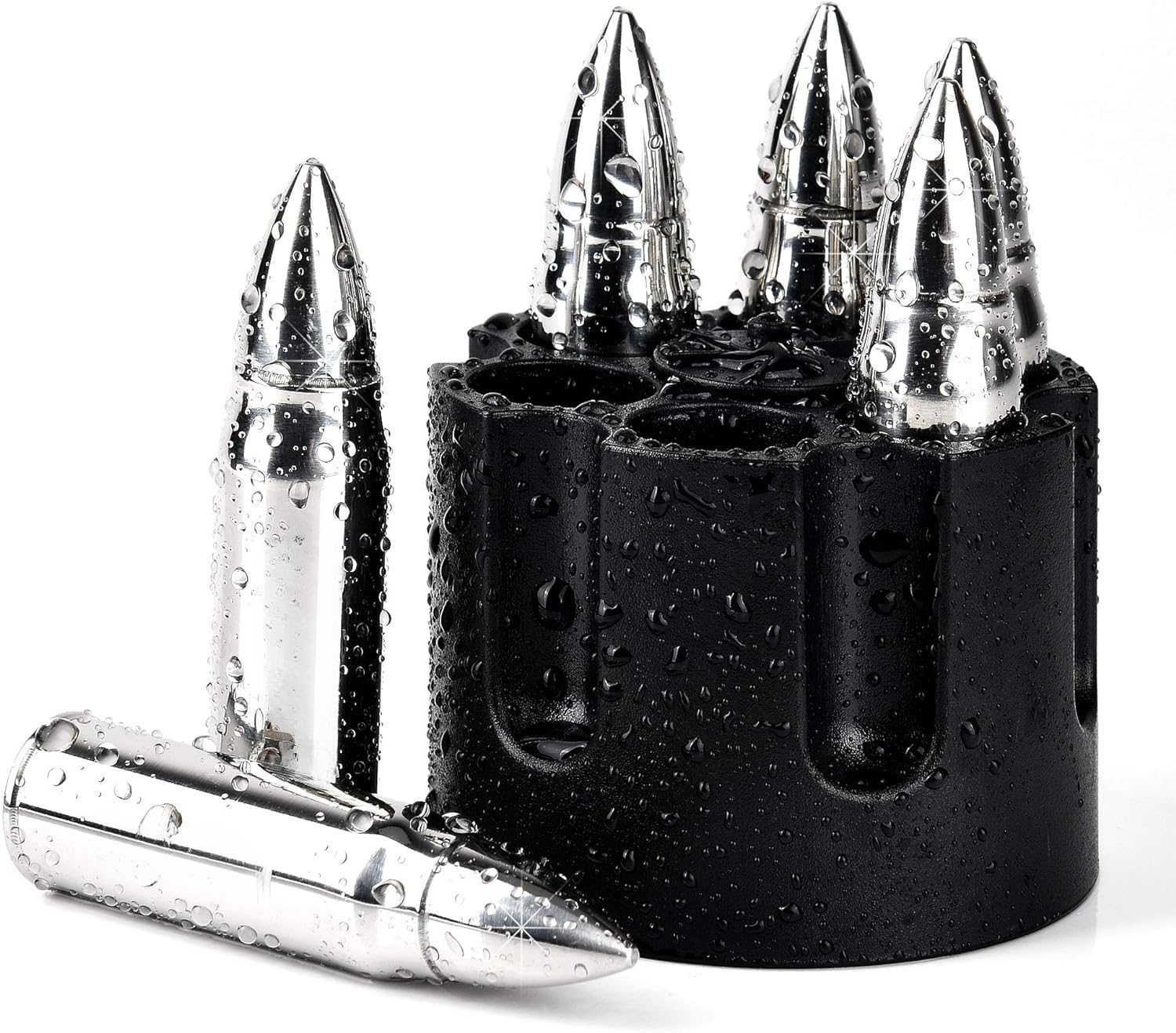 Whiskey Bullet Stones Gifts Set With Black Box - oaskea