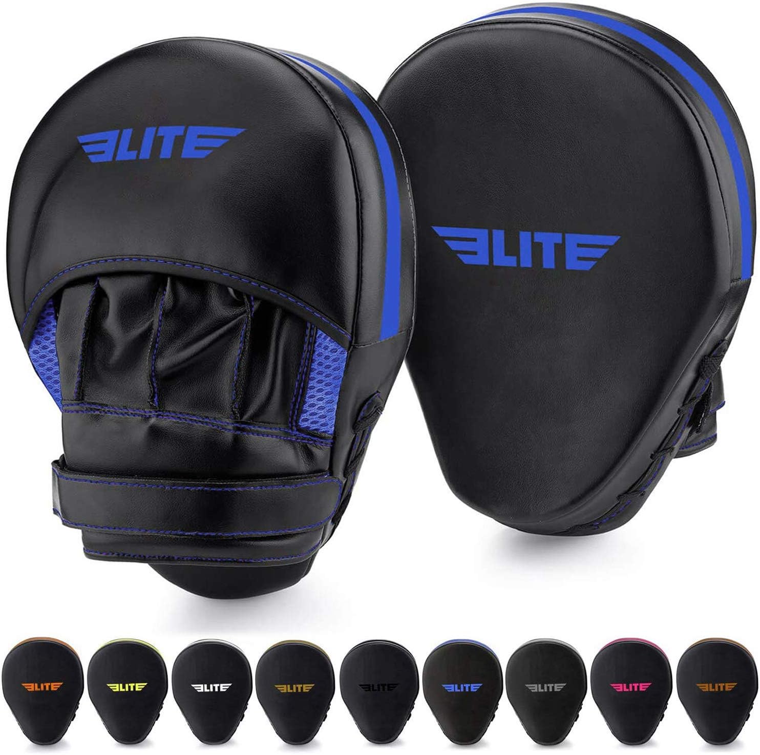Elite Sports Boxing Mitts for Muay Thai MMA Sparring Training Punching Focus Punch Target Mitts and Pads