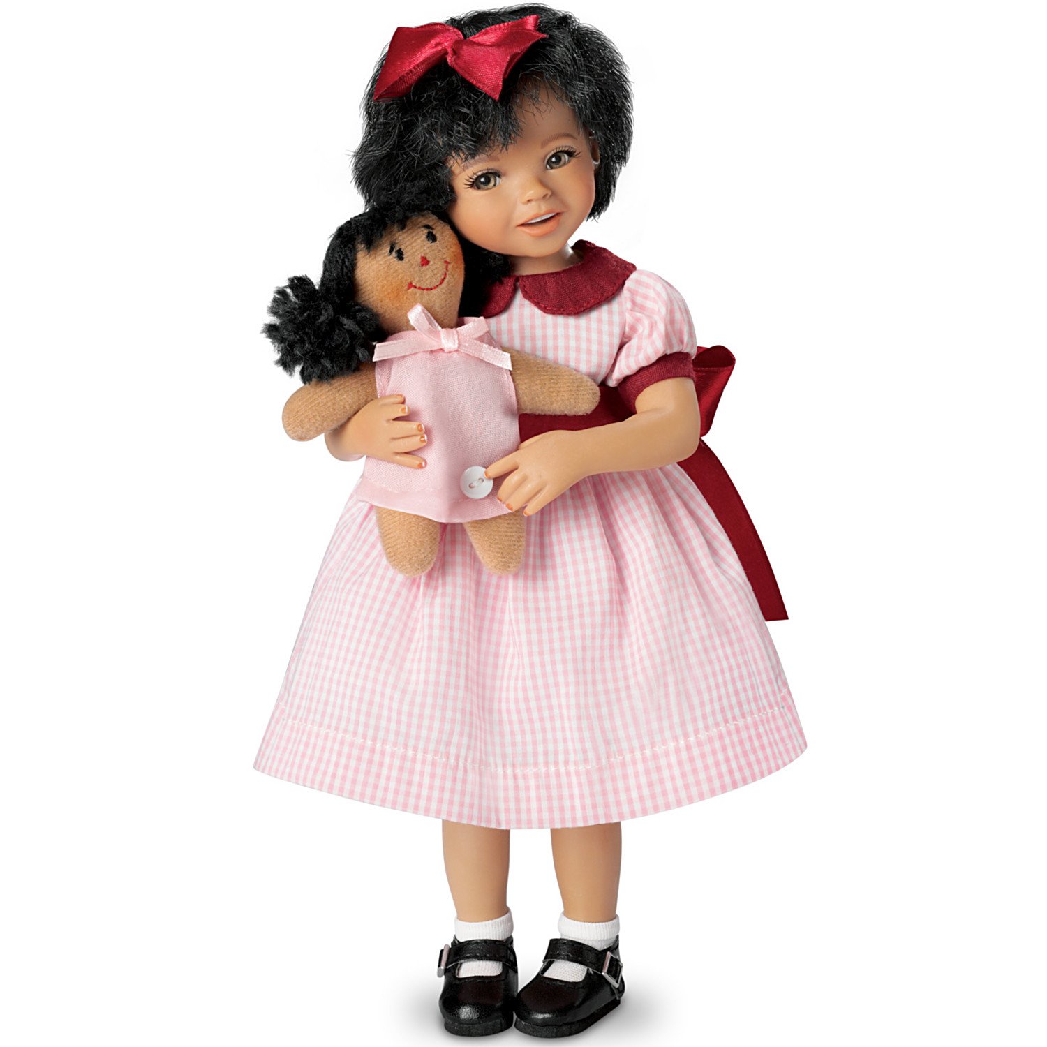 Mayra Garza Lifelike Poseable Child Doll with Free Dolly: Aisha and Her Dolly