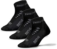 Vista 9 de Thirty48 Calcetines de ciclismo de corte bajo para hombres y mujeres Calcetines deportivos transpirables unisex