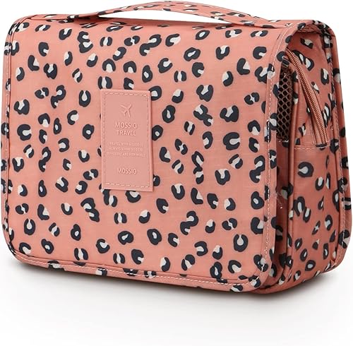 Miniatura 23 de Mossio Neceser colgante – Organizador grande de viaje de maquillaje cosmético para hombres y mujeres con gancho resistente Blanco