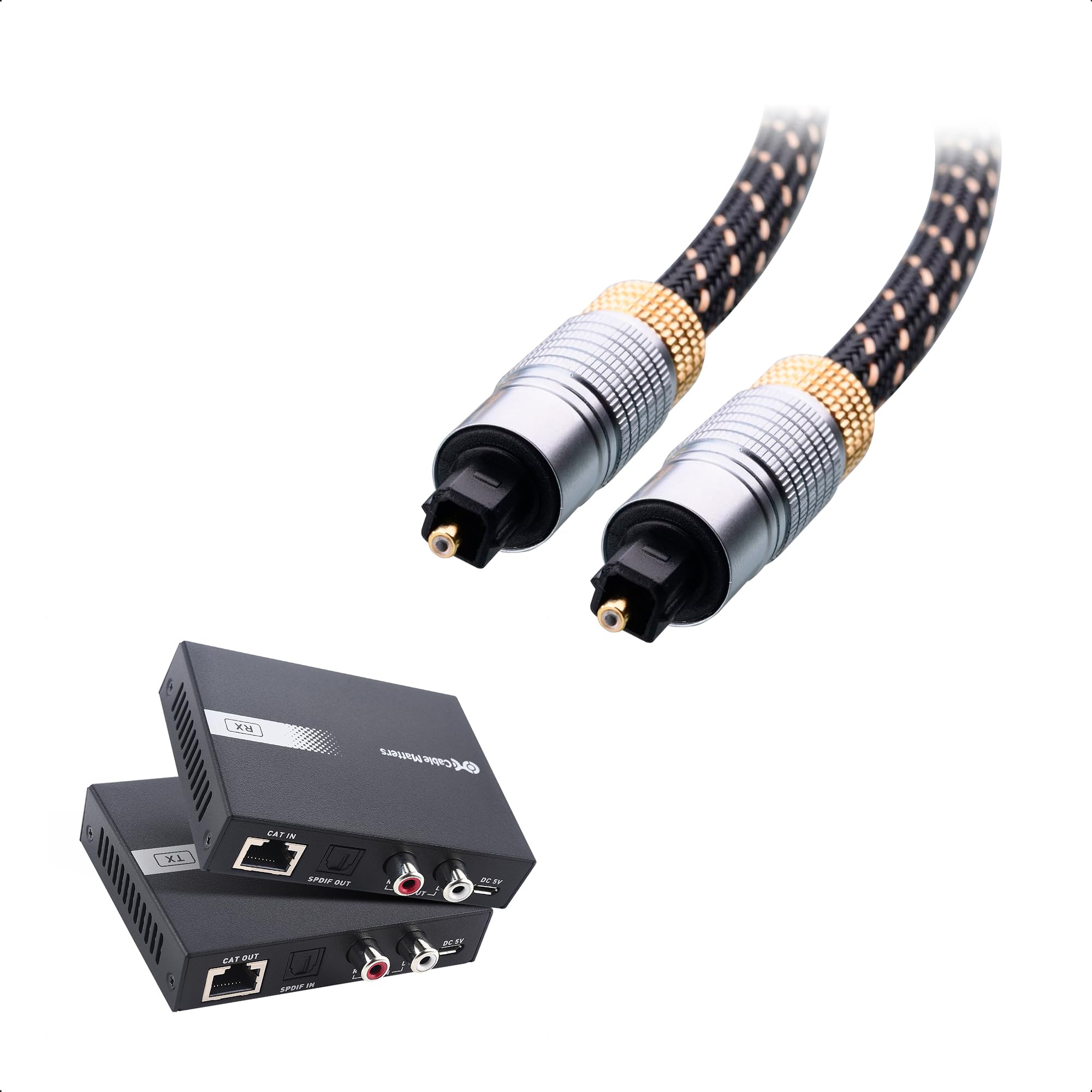 Cable Matters 990ft Extra Long Range Audio Over Ethernet Adapter