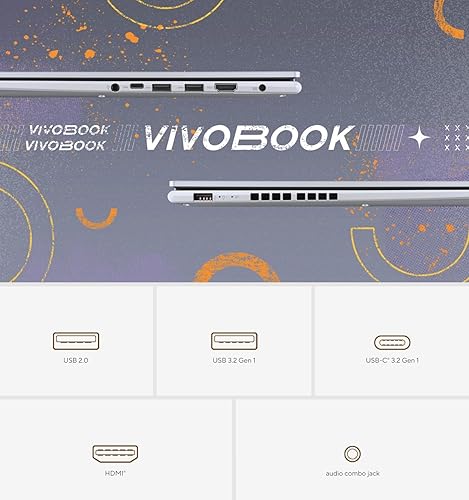 Miniatura 7 de ASUS VIVOBOOK - Portátil delgado de 16 pulgadas, AMD Ryzen 7 5800HS, Windows 11 Pro, cámara web, USB tipo C, WiFi 6, diseño de bisagra de 180,