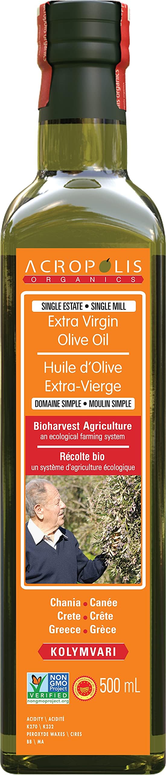 Acropolis Organic Olive Oil (500ml) Brand: Acropolis