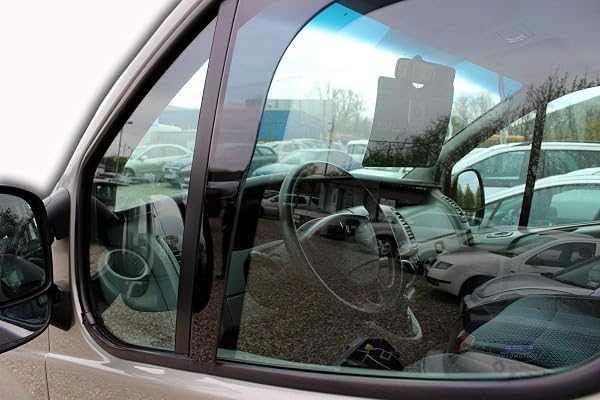 J&J AUTOMOTIVE | Heko Deflecteurs d'air Déflecteurs de Vent Compatible avec Trafic 2001-2014, Ensemble 2 pièces, Aérodynamique, Montage Facile - 3