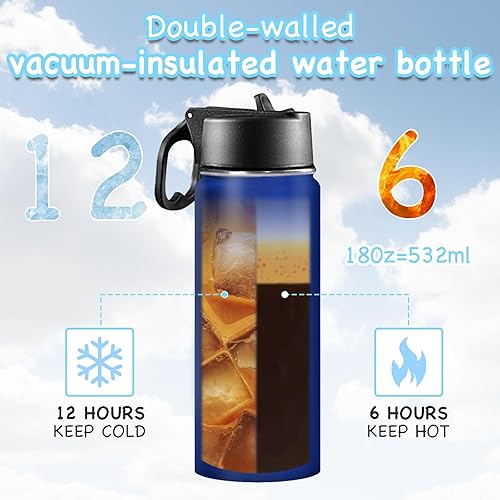 Miniatura 6 de Se envía desde Estados Unidos, botella de agua grabada personalizada para niños, botella de agua de acero inoxidable personalizada con nombre,