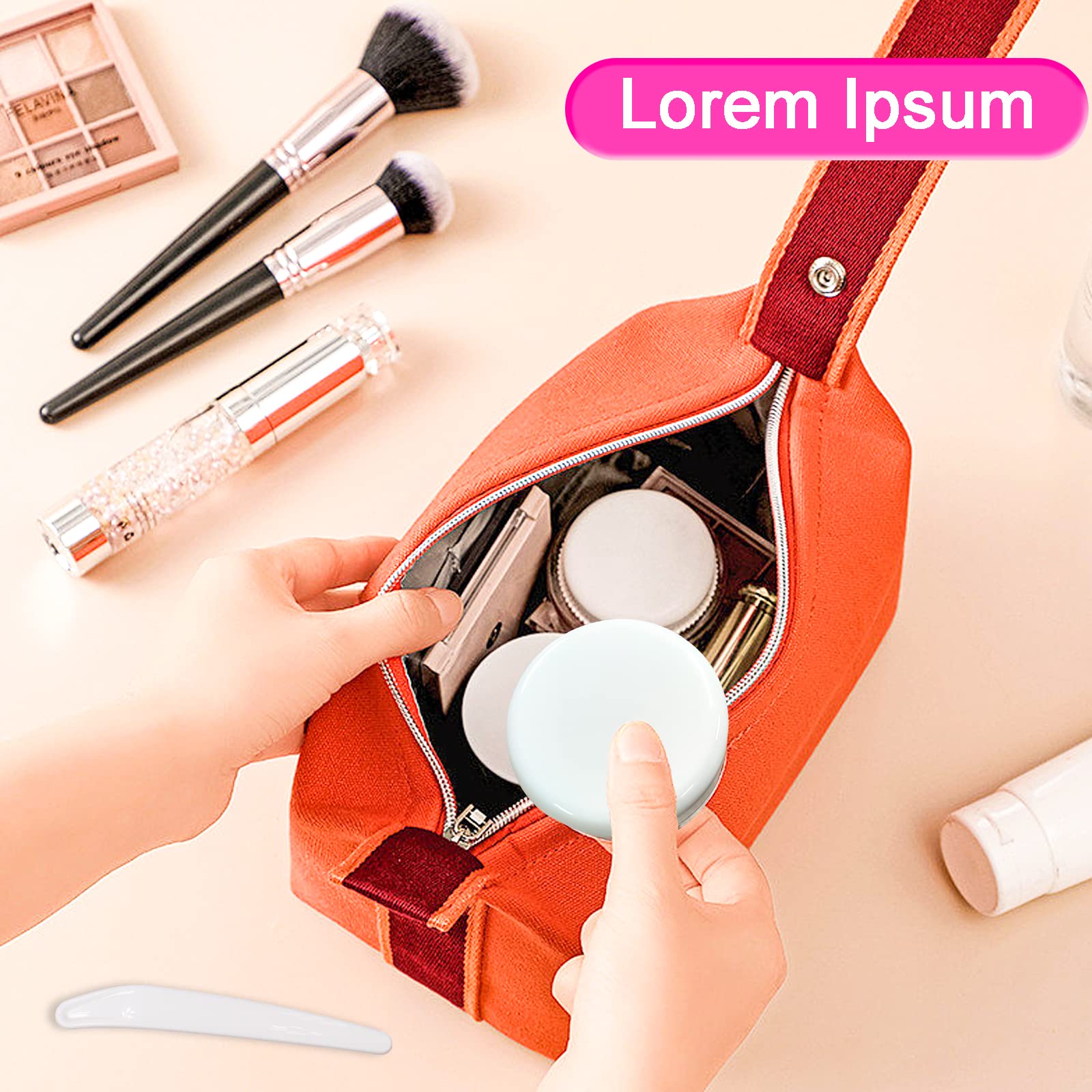 Barattoli Vuoti Per Cosmetici 50ml - 12 Pezzi, Con 3 Spatoline E Etichette, Plastica PP - Foto 9