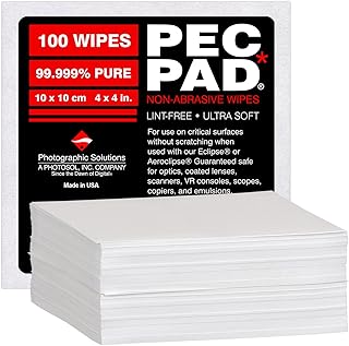 PEC-PAD Lint Free doekjes 10 x 10 cm niet-schurende ultra zachte doek voor het reinigen van gevoelige oppervlakken zoals c...