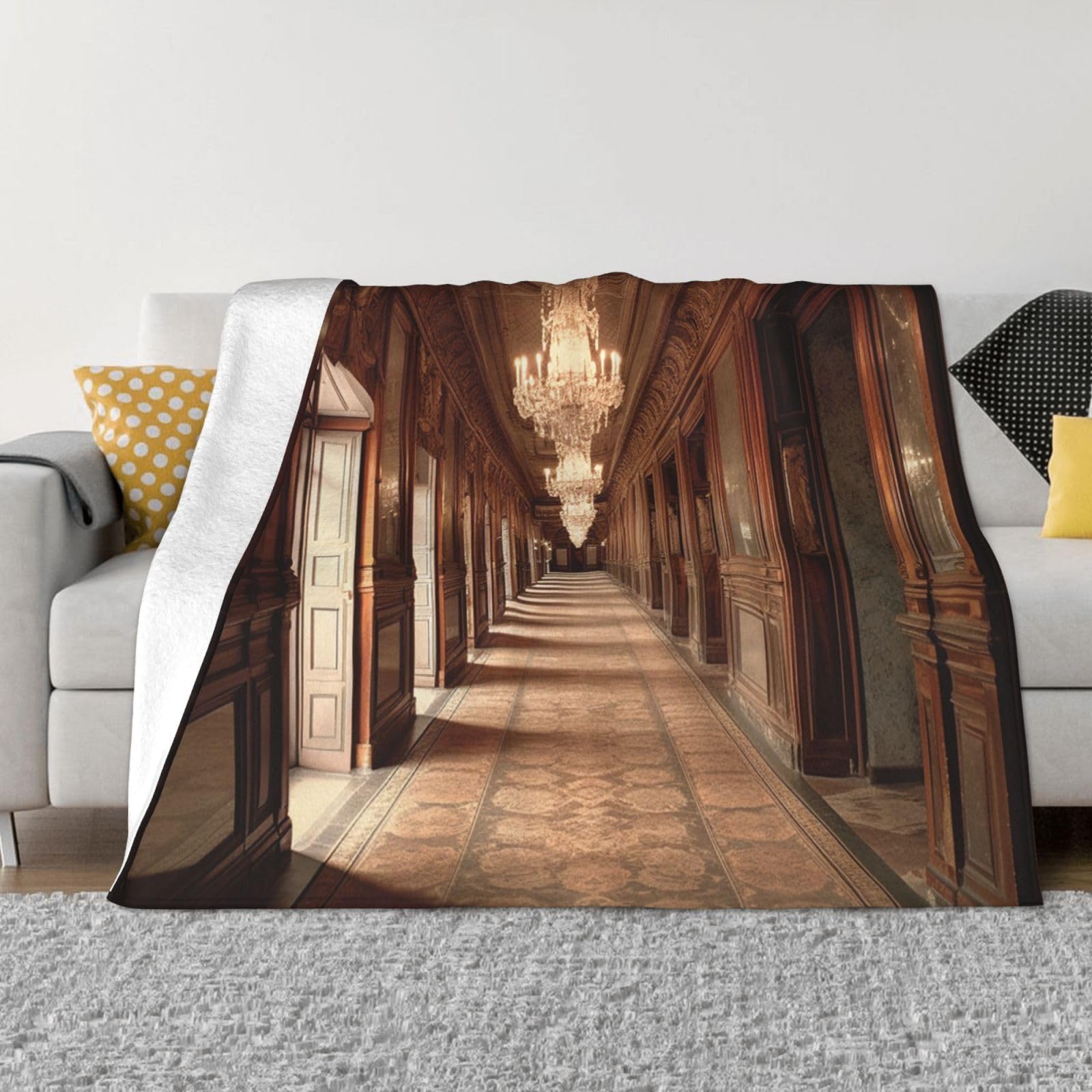 Couverture molletonnée en flanelle pour vos soirées cocooning au salon