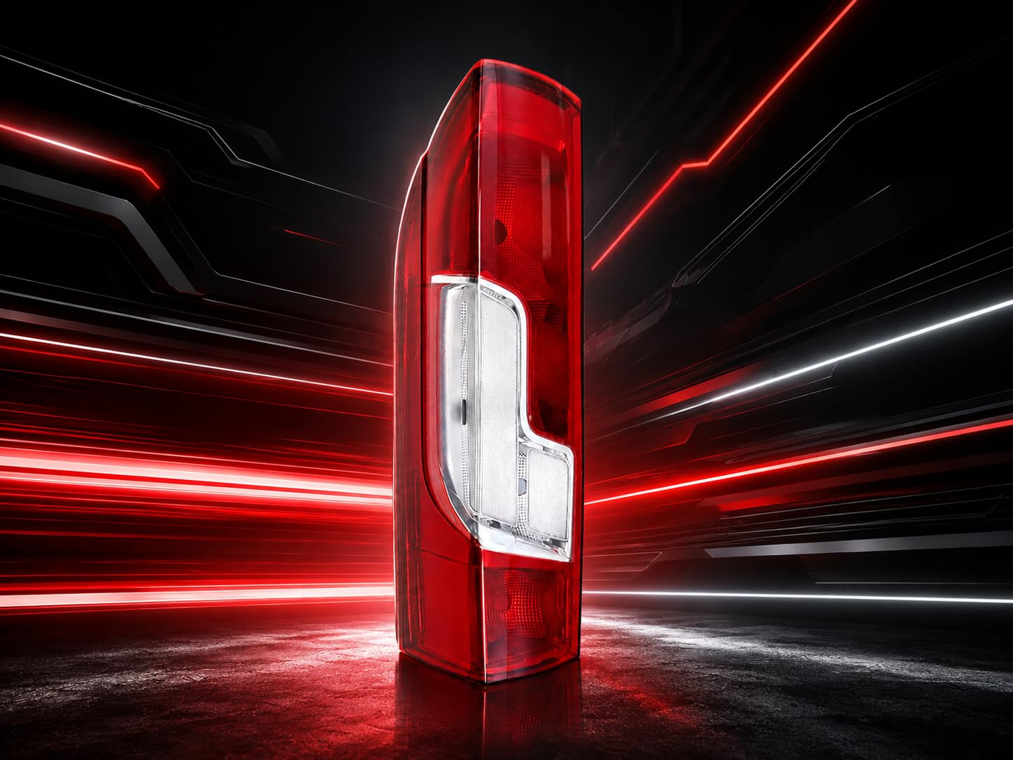 Luz Trasera Izquierda Compatible con Fiat Ducato 2014+ Citroen Jumper Relay 2014+ Peugeot Boxer 2014+ Ram ProMaster 2019+ Opel Movano 2021+ Vauxhall Movano 2021+ Toyota Proace Max 2024+