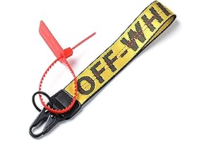 1 Pack Off White & Blue Fashion Lanyard Keychain Strap for Keys,...