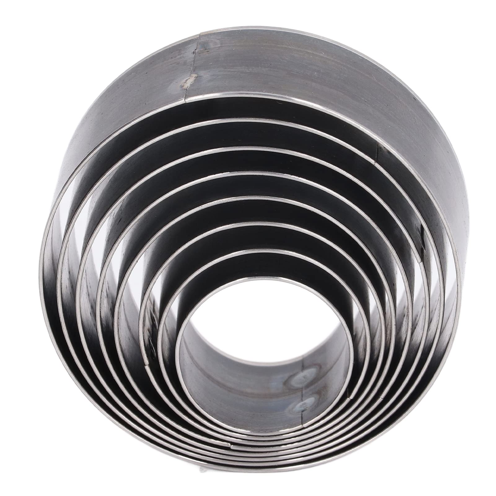 8 Pezzi di Punzonatura in Pelle Rotondi, 25-60 Mm di Taglio Rotondo Stampo Punzonatura Forniture per la Lavorazione della Pelle