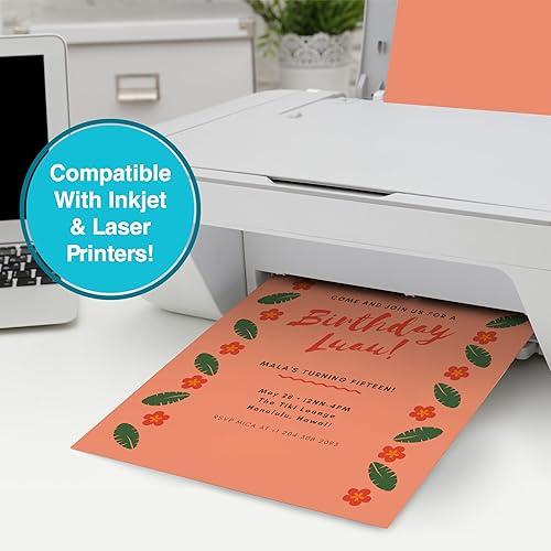 Miniatura 5 de Printworks - Cartulina tropical, 5 colores surtidos, núcleo sólido, 200 hojas, 8.5 x 11 pulgadas (00663)