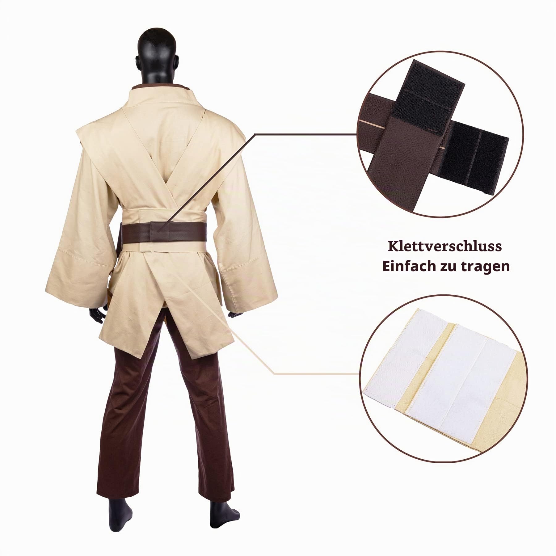 Herren-Kostüm, Robe, Erwachsenenkostüm, Tunika-Kostüm, Kapuzenuniform, komplettes Set, Halloween, Cosplay, Umhang