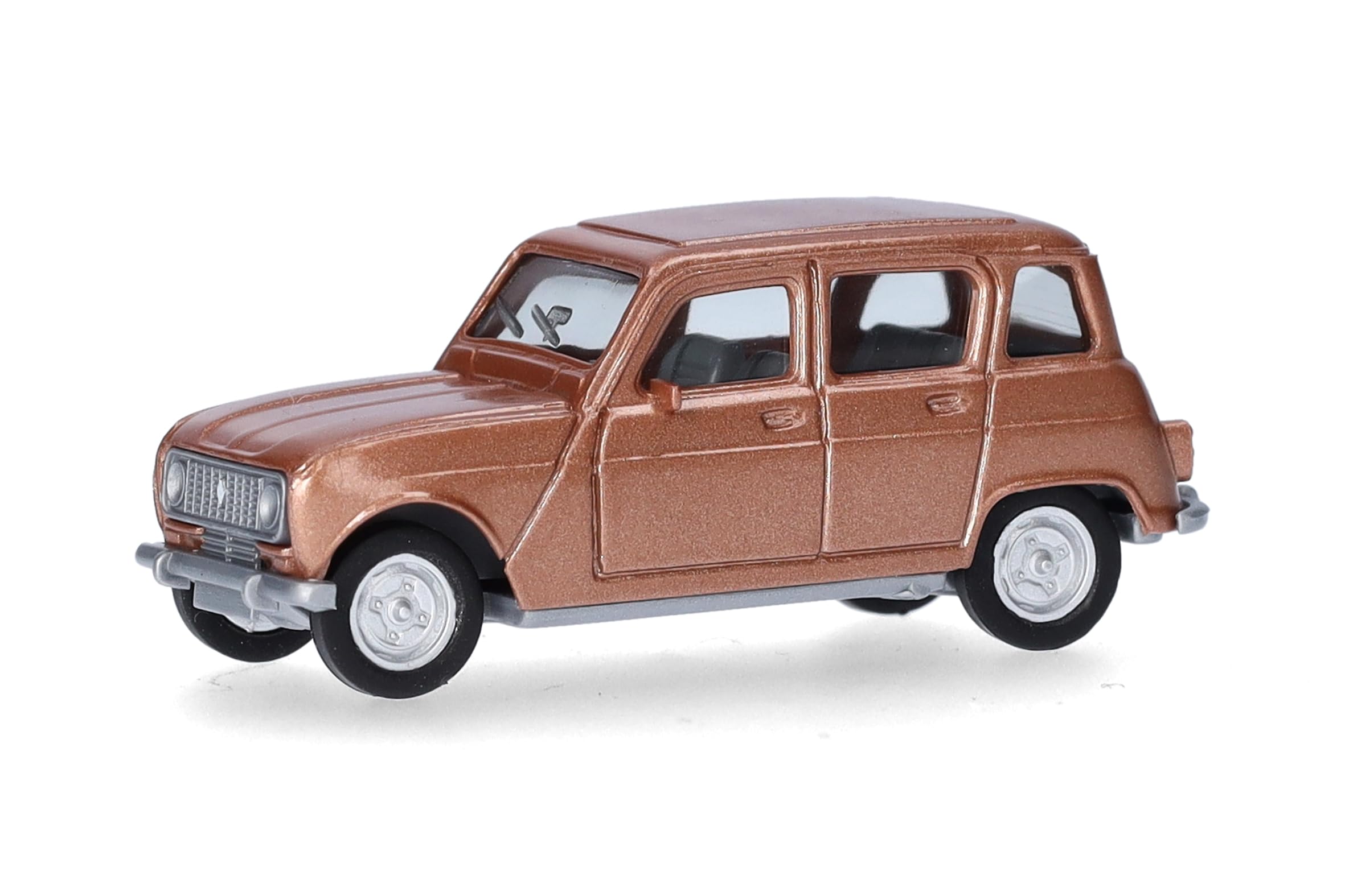 herpa Renault R4 030199-002 Model Car 1:87 Scale Collectable Made in Germany Plastic Model Beige Metallic Miniature Model