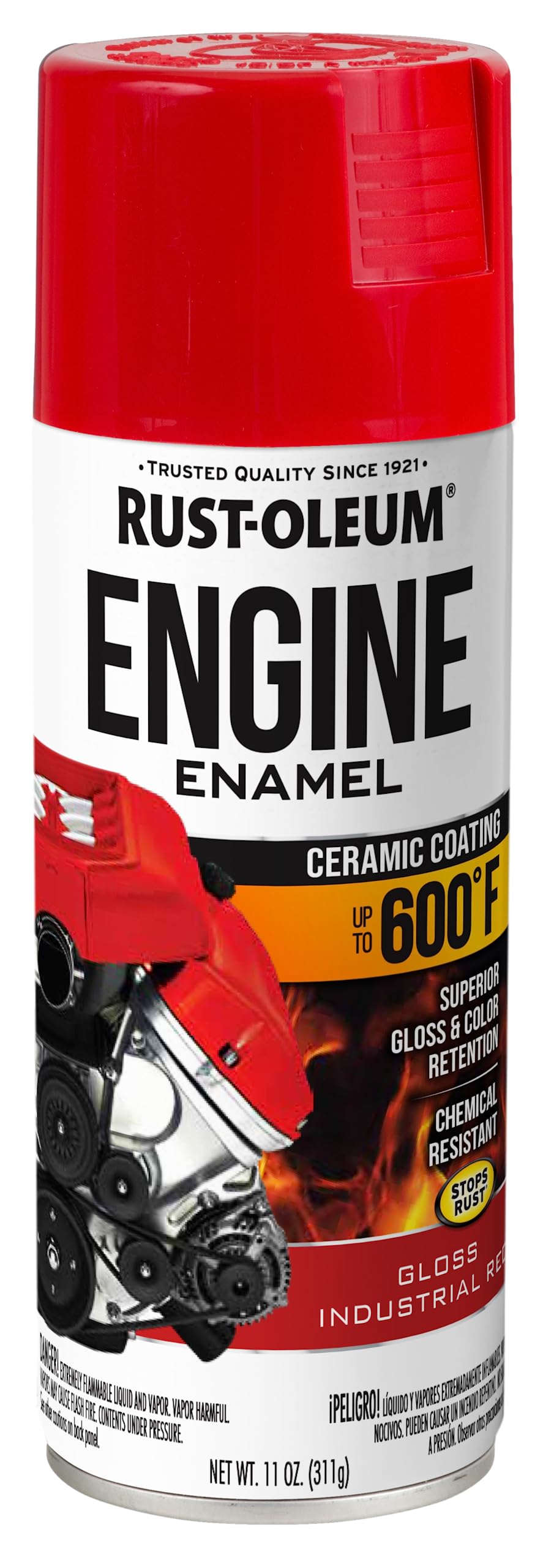 すくりーむ Rust-Oleum 366432 Engine Enamel Spray Paint, 11 oz, Gloss