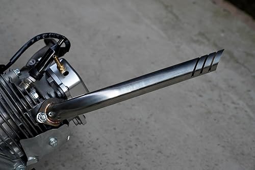 Miniatura 9 de Kit de tubo de escape de cabezal de acero inoxidable para Coleman CT200U BT200X KT196, Predator 212 Baja MB200 Doodlebug Mini Bike, Axis M200 212CC,