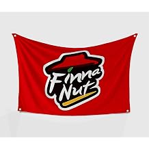 Finna Nut Hat Flag 4x6FT Vibrant Colors for College Dorm Room Decor Double Sewing Edges and 4 Shiny Brass Grommets 4x6FT