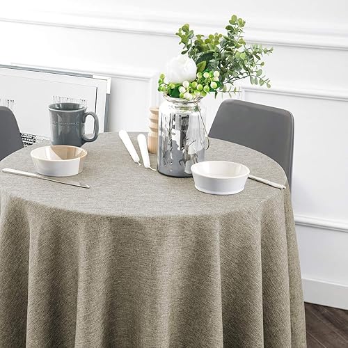 Miniatura 5 de JUCFHY - Mantel rectangular resistente a las manchas, resistente a las arrugas y a prueba de derrames, mantel decorativo oblongo, lavable para