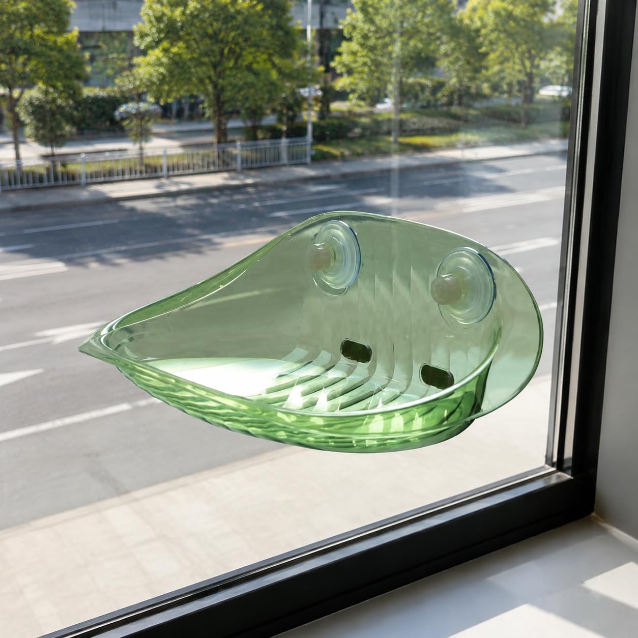 Hamaca para Ventana de Gato Adaptable con Soporte Estable Diseño Práctico y Superficie Cómoda Adecuada para Gatos en Dormitorios y Salones, Verde Ágata