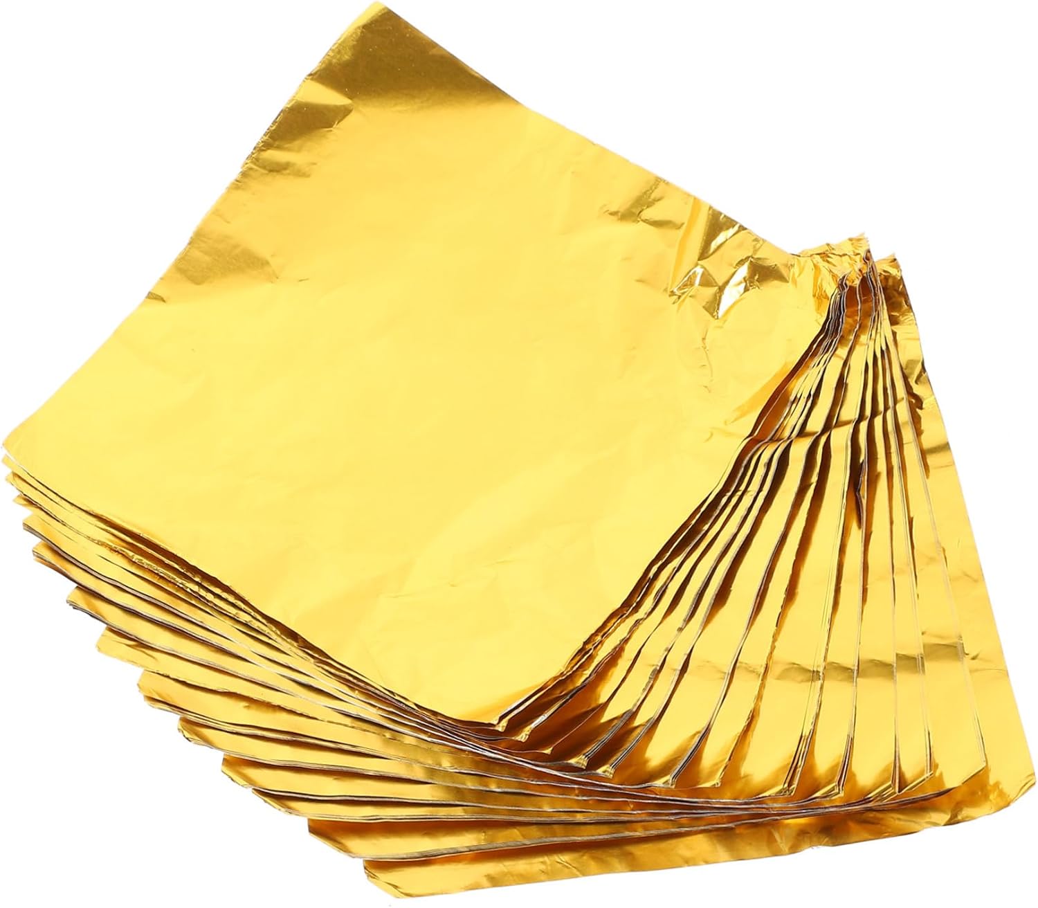 Gold Wrapping Paper 600pcs Candy Foil Wrappers Aluminum Foil Wrapper for Chocolates