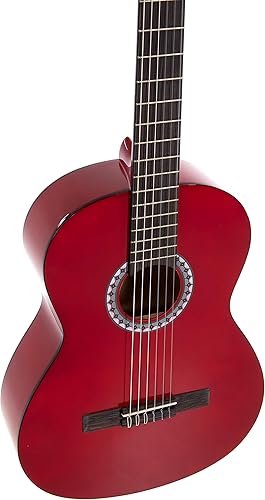 Miniatura 9 de GEWA Guitarra Clásica E-Acoustic BASIC 34, guitarra infantil (ideal para niños de 9 a 12 años, trastes de níquel plata, afinadores cromados, madera