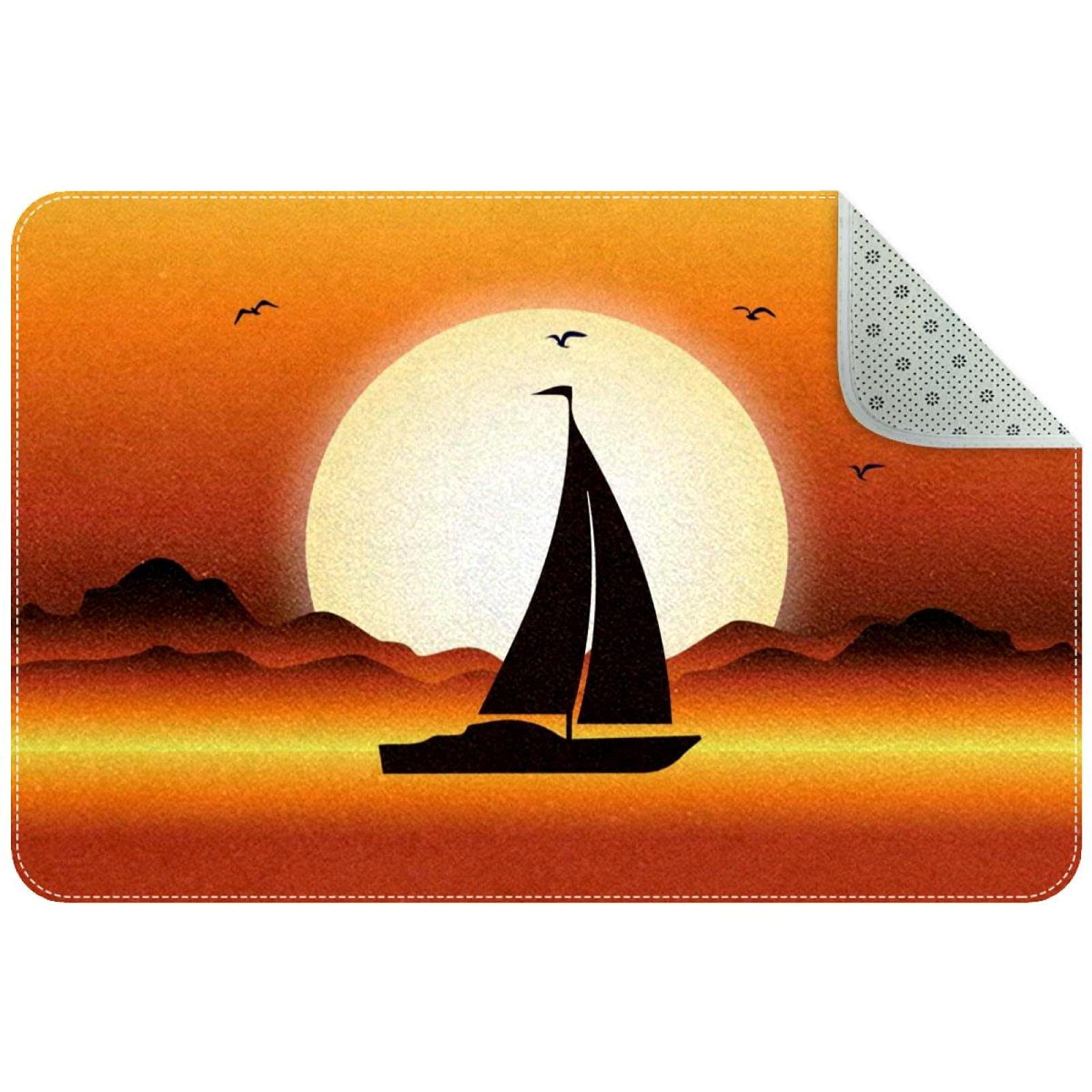 Tapis de porte orange antidérapant et ultra durable pour sécuriser l'accès à la terrasse