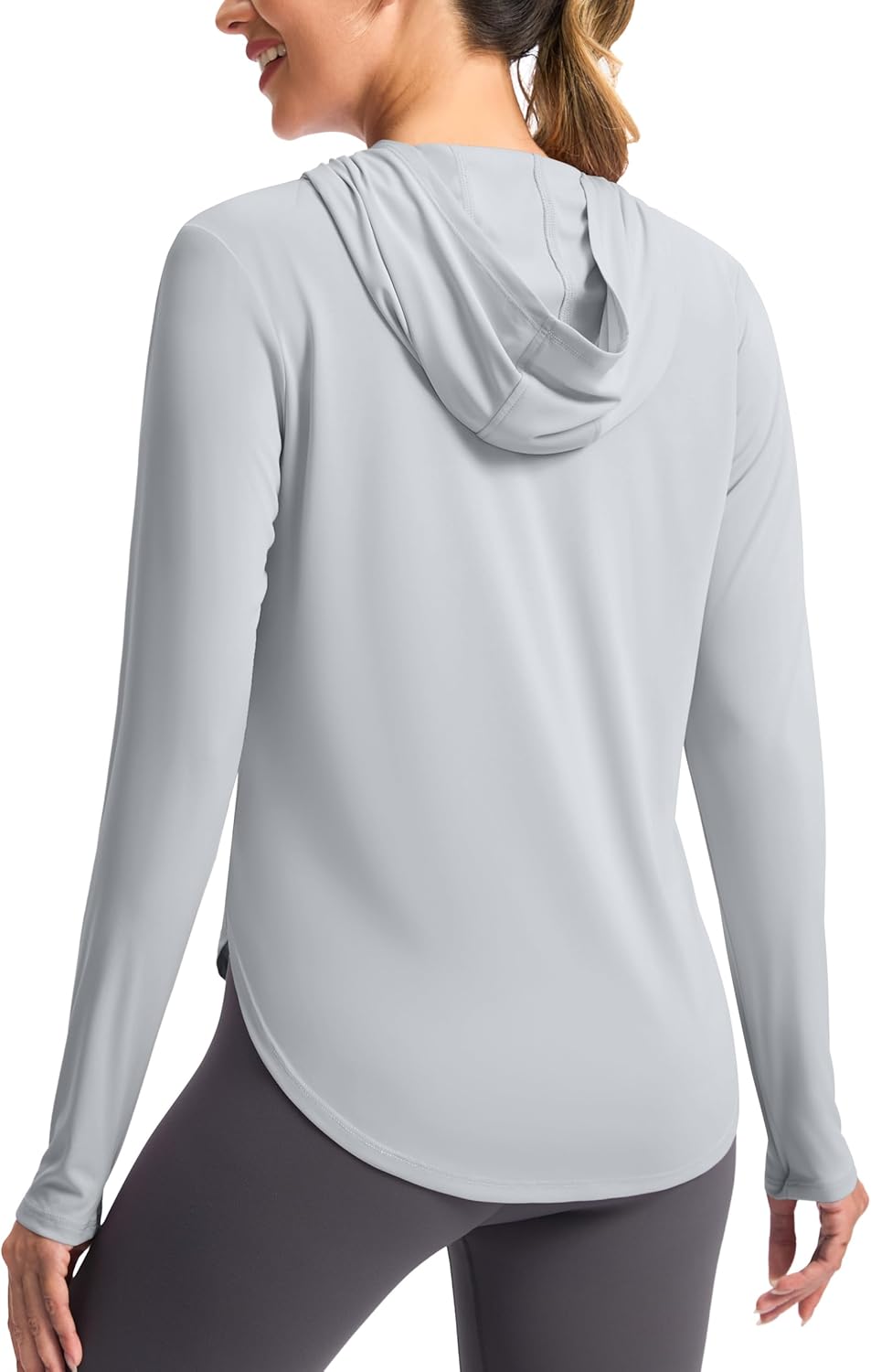 G Gradual Women's UPF 50+ Sun Shirt with Hoodie Long Sleeve UV Protection Shirts Lightweight Hiking Fishing Shirts for Women