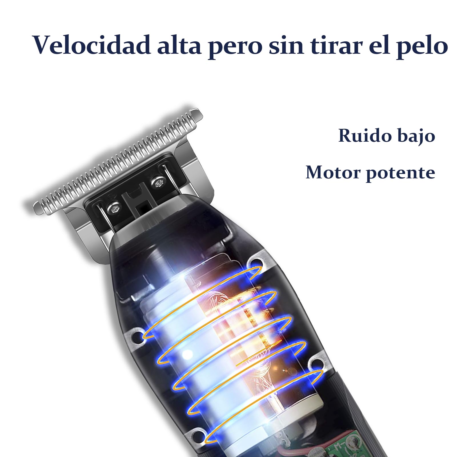 Kemei - Cortacésped de pelo de cabeza calva de 0 mm para hombre | Cortacésped profesional inalámbrico con hoja en T - Kit de aseo recargable Regalos para el Día del Padre
